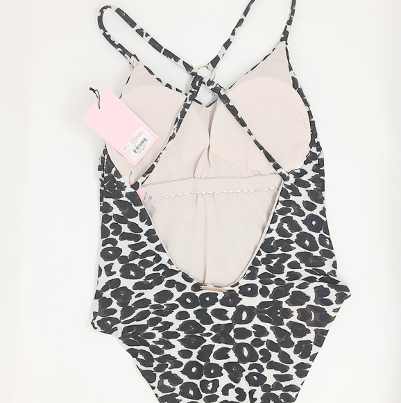 Juicy Couture Leopard Studded One Piece Swimsuit - Picture 3 of 6